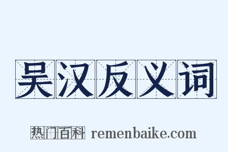 吴汉反义词是什么意思的图片